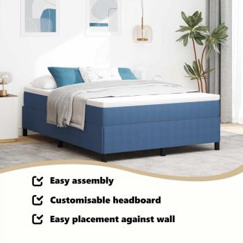 Plattformbettgestell Blau 160 x 200 cm Cordstoff