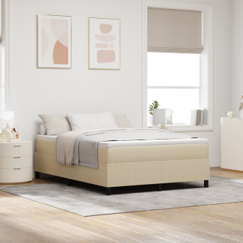 Boxspringbett Lichtgrün Grau 160x200 cm Corduroy Stoff