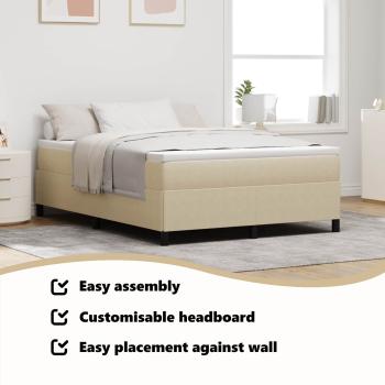 Boxspringbett Lichtgrün Grau 160x200 cm Corduroy Stoff
