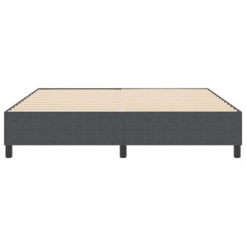Boxspringbett Dunkelgrau Super King Corduroy Stoff