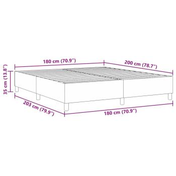 Boxspringbett Dunkelgrau Super King Corduroy Stoff
