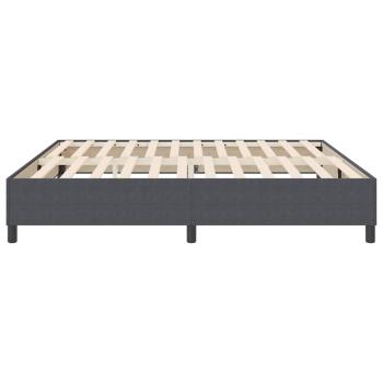 Boxspringbett Dunkelgrau 200x200 cm Cord-Stoff