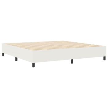Boxspringbett Creme 200x200 cm Cordstoff
