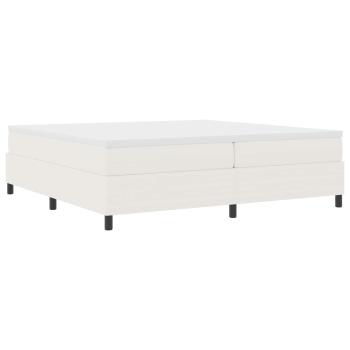 Boxspringbett Creme 200x200 cm Cordstoff