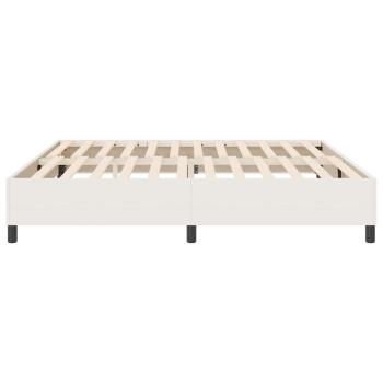 Boxspringbett Creme 200x200 cm Cordstoff