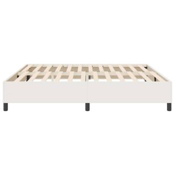 Boxspringbett Creme 200x200 cm Cordstoff