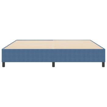Boxspringbett Blau 200x200 cm Cord-Stoff