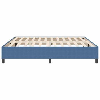 Boxspringbett Blau 200x200 cm Cord-Stoff