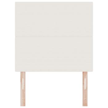 Kopfteil schlichtes Design Creme 80 cm Cordstoff