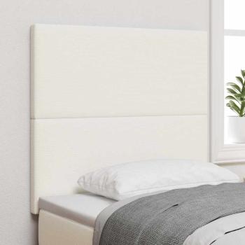 Kopfteil schlichtes Design Creme 80 cm Cordstoff