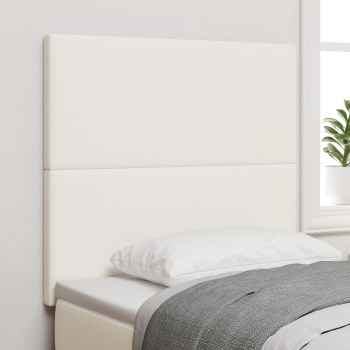 Kopfteil schlichtes Design Creme 80 cm Cordstoff