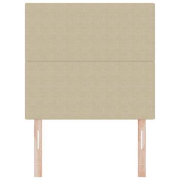 Kopfteil Schlichtes Design Hellgrün Grau 90 cm Cordstoff