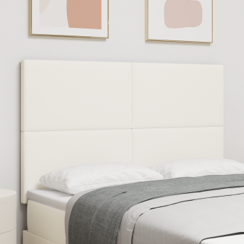 Kopfteil Einfach Creme 140cm Corduroy Stoff