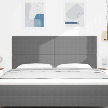Kopfteil Einfaches Design Hellgrau 180 cm Cord-Stoff