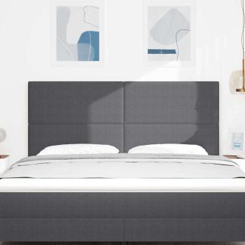 Kopfteil Einfaches Design Dunkelgrau 180 cm Cordstoff