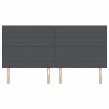 Kopfteil Einfaches Design Dunkelgrau 200 cm Corduroy Stoff