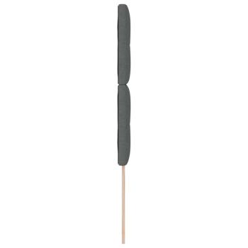 Kopfteil Mit Knopfheftung Dunkelgrau 80 cm Stoff