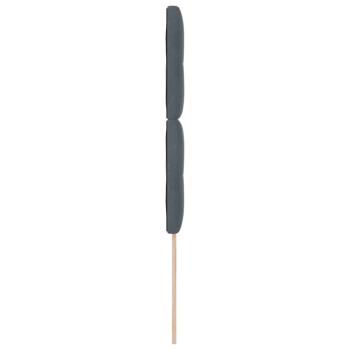 Kopfteil mit Knopfheftung Dunkelgrau 80 cm Samt