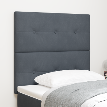Kopfteil Dunkelgrau 80 cm Samt