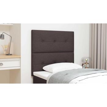 Kopfteil Knopfgeprägt Dunkelbraun 90 cm Stoff