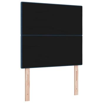 Kopfteil mit Knopfheftung Blau 90 cm Stoff