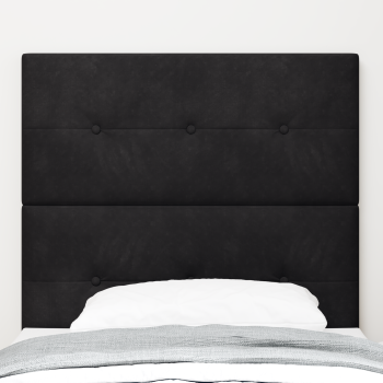 Kopfteil Schwarz 90 cm Samt