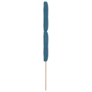 Kopfteil Knopfgeknöpft Dunkelblau 90 cm Samt