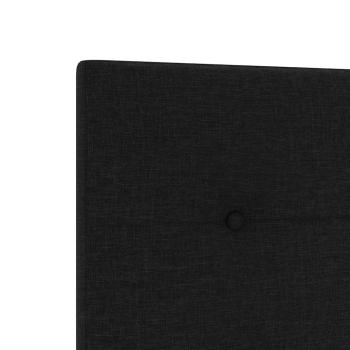 Kopfteil Knopfgepolstert Schwarz 100 cm Stoff