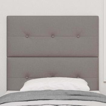 Kopfteil Mit Knopfheftung Taupe 100 cm Stoff