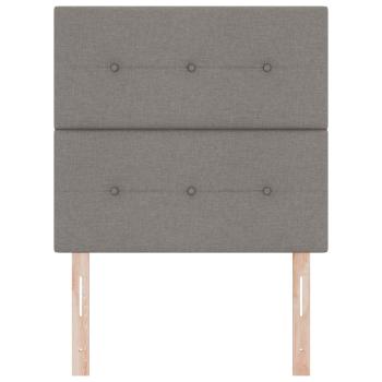 Kopfteil Mit Knopfheftung Taupe 100 cm Stoff