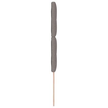 Kopfteil Mit Knopfheftung Taupe 100 cm Stoff