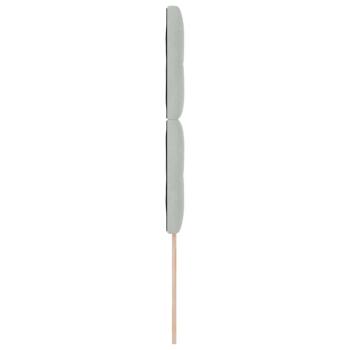 Kopfteil Mit Knopfheftung Hellgrau 100 cm Samt