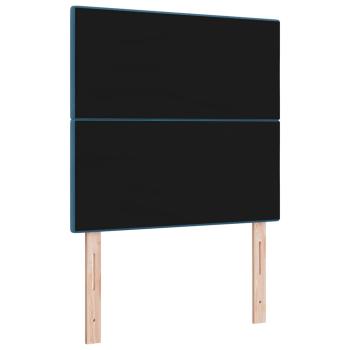 Kopfteil mit Knopfsteppung Dunkelblau 100 cm Samt