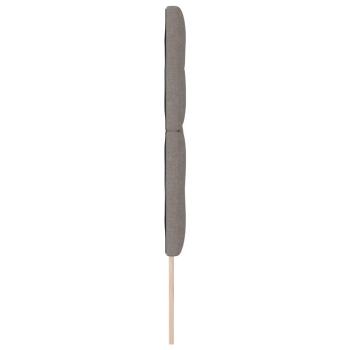 Kopfteil Mit Knopfheftung Taupe 140 cm Stoff