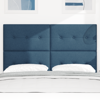Höhenverstellbares Kopfteil mit Kopfteil Blau 144 cm Stoff