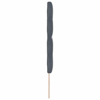 Kopfteil mit Knopfheftung Dunkelgrau 140 cm Samt