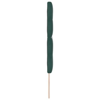 Kopfteil Mit Knöpfen Gepolstert Dunkelgrün 140 cm Samt