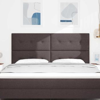 Kopfteil mit Knopfheftung Dunkelbraun 180 cm Stoff