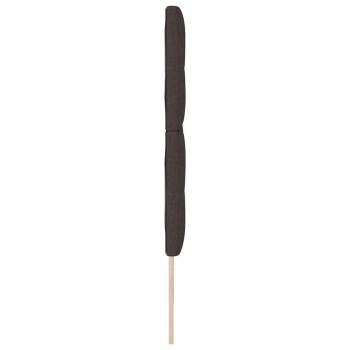 Kopfteil mit Knopfheftung Dunkelbraun 180 cm Stoff