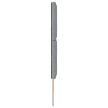 Kopfteil mit Knopfheftung Hellgrau 200 cm Stoff