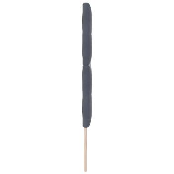 Kopfteil mit Knopfheftung Dunkelgrau 200 cm Samt