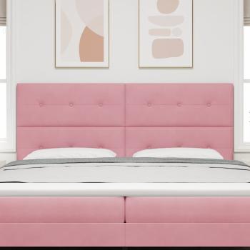 Kopfteil Rosa 200 cm Samt
