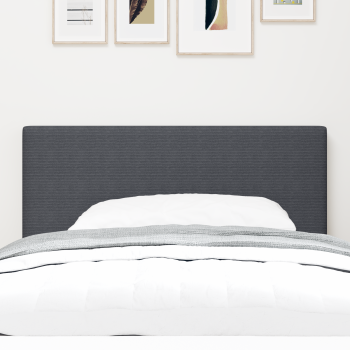 LED Kopfteil mit LED-Lichtleisten Dunkelgrau 80 cm Cordstoff
