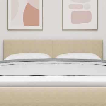 LED Kopfteil Einfaches Design Lichtgrün Grau 72 cm Cordstoff
