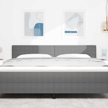 LED Kopfteil Einfache Gestaltung Hellgrau 90 cm Cord Stoff
