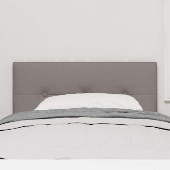 LED Kopfteil Mit Knopfheftung Taupe 80 cm Stoff