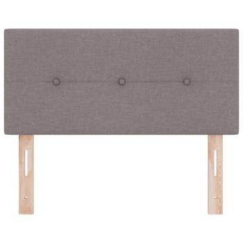 LED Kopfteil Mit Knopfheftung Taupe 80 cm Stoff