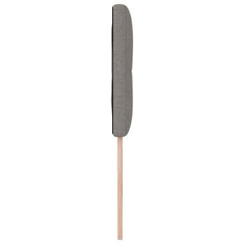 LED Kopfteil Mit Knopfheftung Taupe 80 cm Stoff