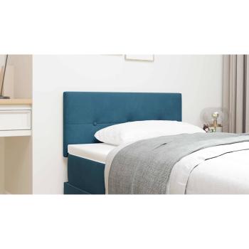 LED Kopfteil Mit Knopfheftung Dunkelblau 90 cm Samt