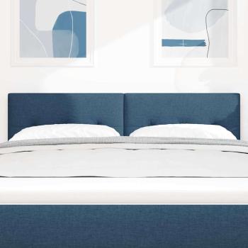 LED Kopfteil Mit Knopfheftung Blau 72 cm Stoff